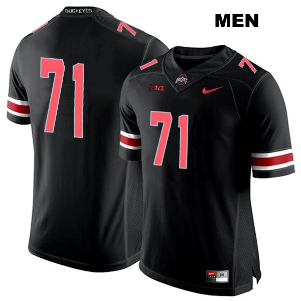 Ben Christman Ohio State Buckeyes Authentic Mens Stitched no. 71 Black College Football Jersey - No Name