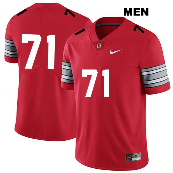 Ben Christman Ohio State Buckeyes Authentic Stitched Mens no. 71 Darkred College Football Jersey - No Name