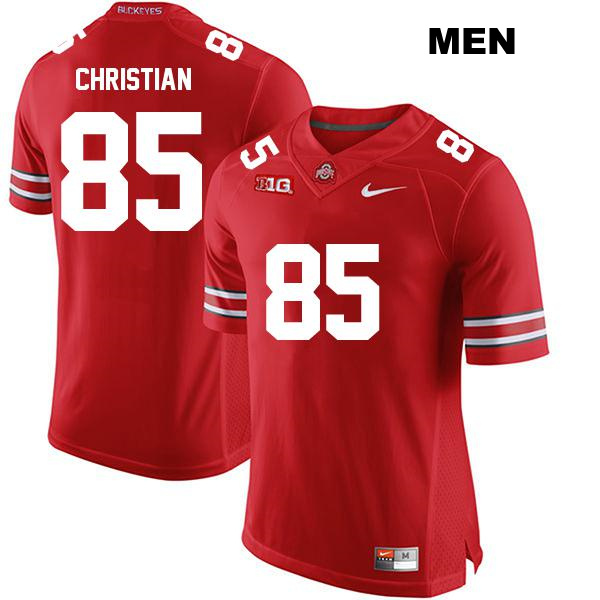 Bennett Christian Ohio State Buckeyes Authentic Stitched Mens no. 85 Red College Football Jersey