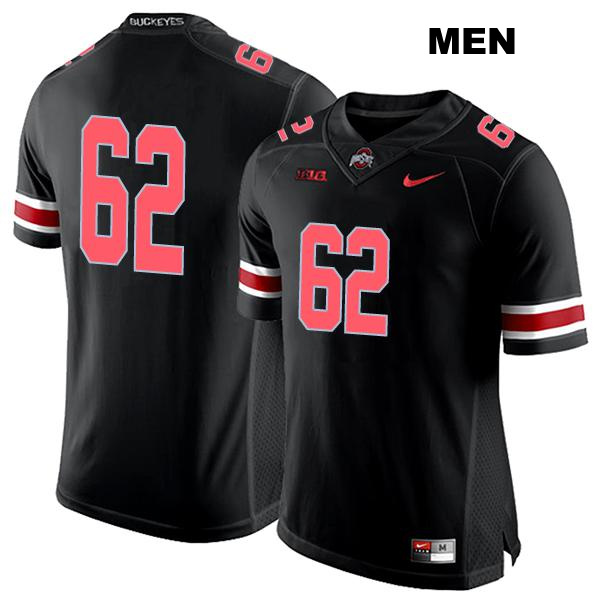Bryce Prater Ohio State Buckeyes Authentic Stitched Mens no. 62 Black College Football Jersey - No Name