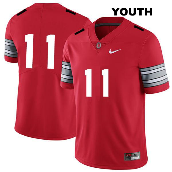 CJ Hicks Ohio State Buckeyes Authentic Youth Stitched no. 11 Darkred College Football Jersey - No Name