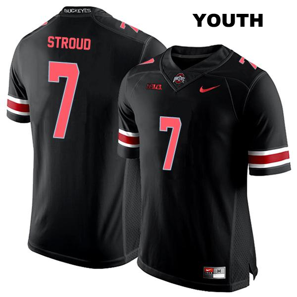 CJ Stroud Ohio State Buckeyes Authentic Youth Stitched no. 7 Black College Football Jersey