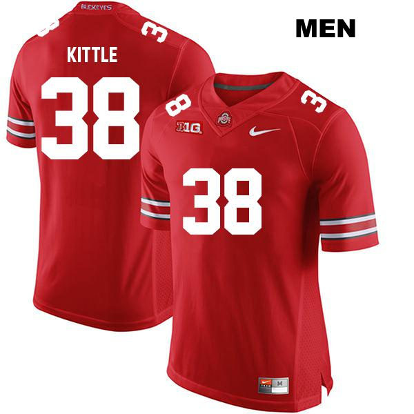 Cameron Kittle Ohio State Buckeyes Authentic Mens no. 38 Stitched Red College Football Jersey