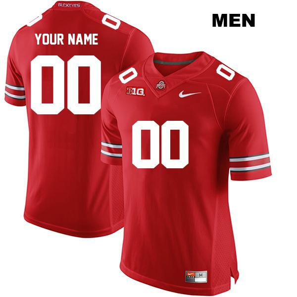 Customized Stitched Ohio State Buckeyes Authentic Mens Red College Football Jersey
