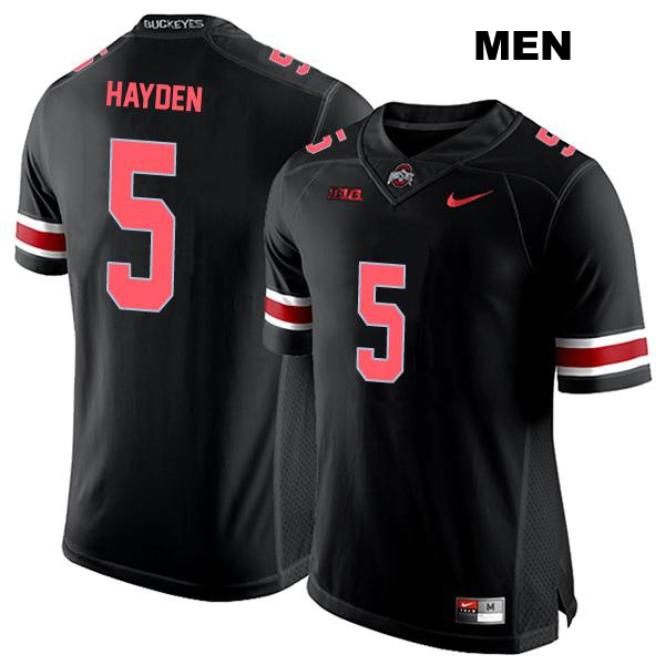 Dallan Hayden Ohio State Buckeyes Authentic Stitched Mens no. 5 Black College Football Jersey