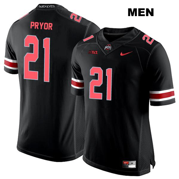 Evan Pryor Ohio State Buckeyes Authentic Stitched Mens no. 21 Black College Football Jersey