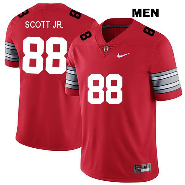 Gee Scott Jr Ohio State Buckeyes Authentic Mens no. 88 Stitched Darkred College Football Jersey