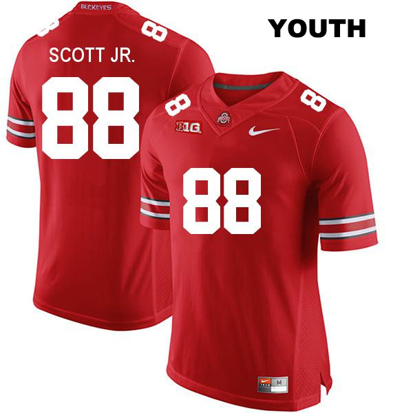 Gee Scott Jr Stitched Ohio State Buckeyes Authentic Youth no. 88 Red College Football Jersey