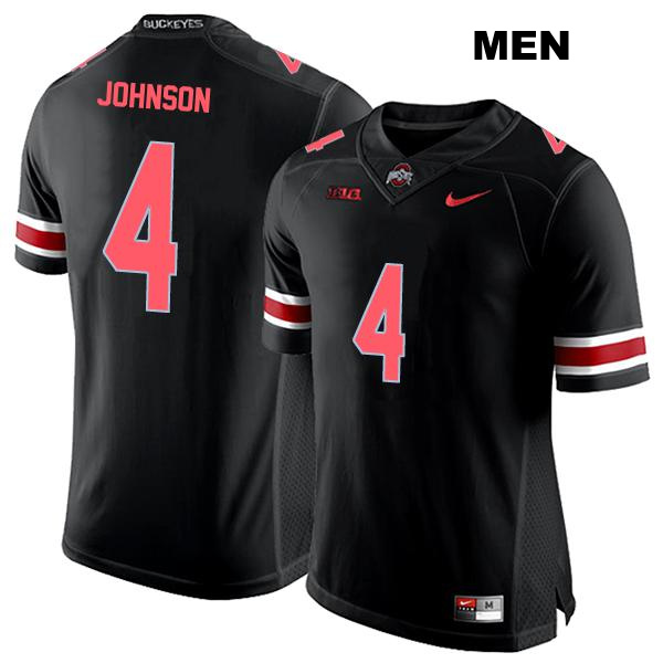 JK Johnson Ohio State Buckeyes Authentic Stitched Mens no. 4 Black College Football Jersey