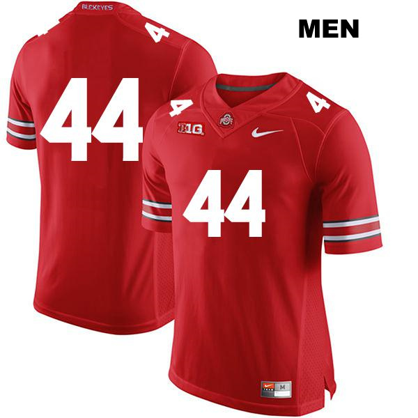 JT Tuimoloau Ohio State Buckeyes Authentic Mens Stitched no. 44 Red College Football Jersey - No Name