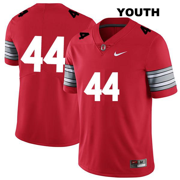 JT Tuimoloau Ohio State Buckeyes Authentic Stitched Youth no. 44 Darkred College Football Jersey - No Name