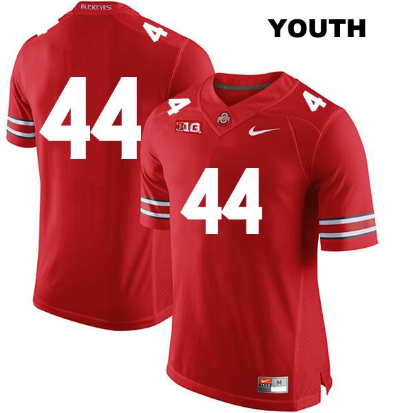 JT Tuimoloau Ohio State Buckeyes Stitched Authentic Youth no. 44 Red College Football Jersey - No Name