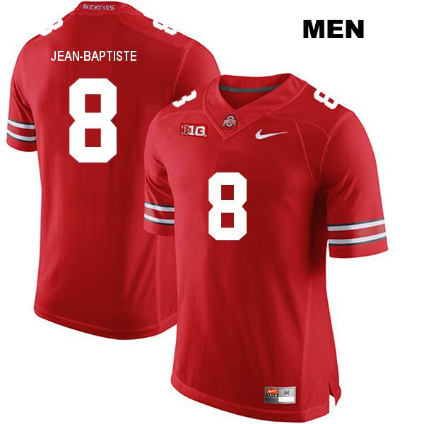 Javontae Jean-Baptiste Stitched Ohio State Buckeyes Authentic Mens no. 8 Red College Football Jersey