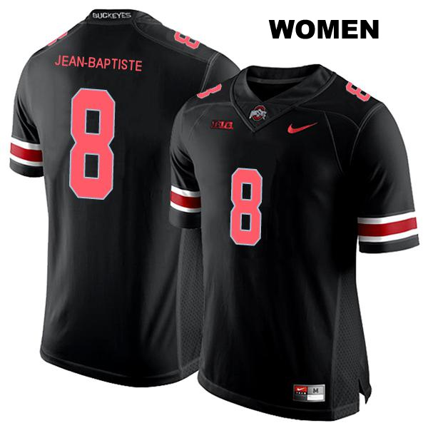 Javontae Jean-Baptiste Ohio State Buckeyes Authentic Womens Stitched no. 8 Black College Football Jersey