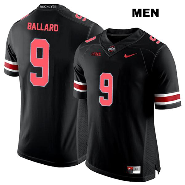 Jayden Ballard Ohio State Buckeyes Authentic Mens Stitched no. 9 Black College Football Jersey