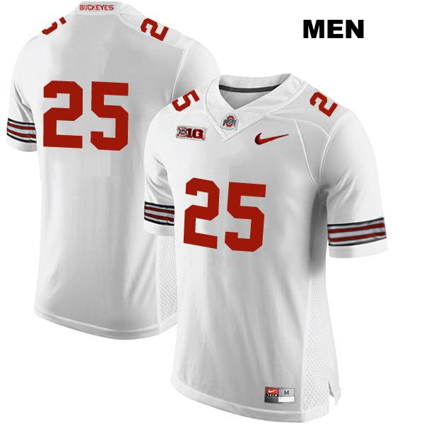 Jaylen Johnson Ohio State Buckeyes Authentic Mens Stitched no. 25 White College Football Jersey - No Name