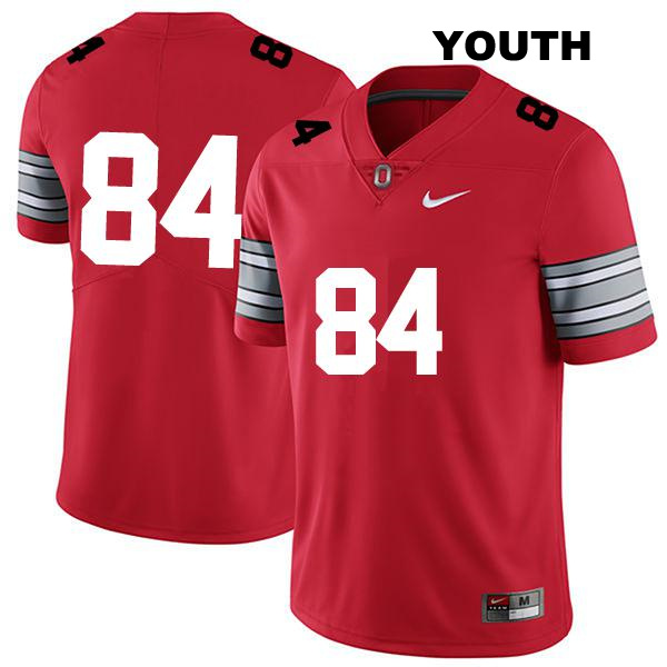 Stitched Joe Royer Ohio State Buckeyes Authentic Youth no. 84 Darkred College Football Jersey - No Name