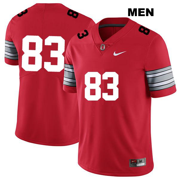 Joop Mitchell Ohio State Buckeyes Authentic Mens no. 83 Stitched Darkred College Football Jersey - No Name