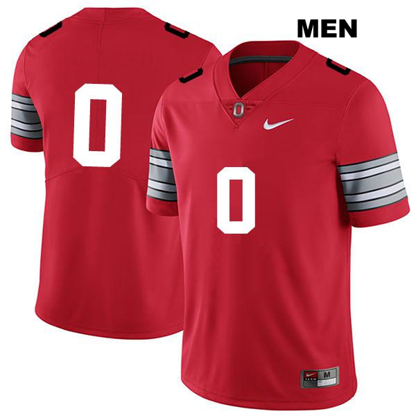 Kamryn Babb Stitched Ohio State Buckeyes Authentic Mens no. 0 Darkred College Football Jersey - No Name
