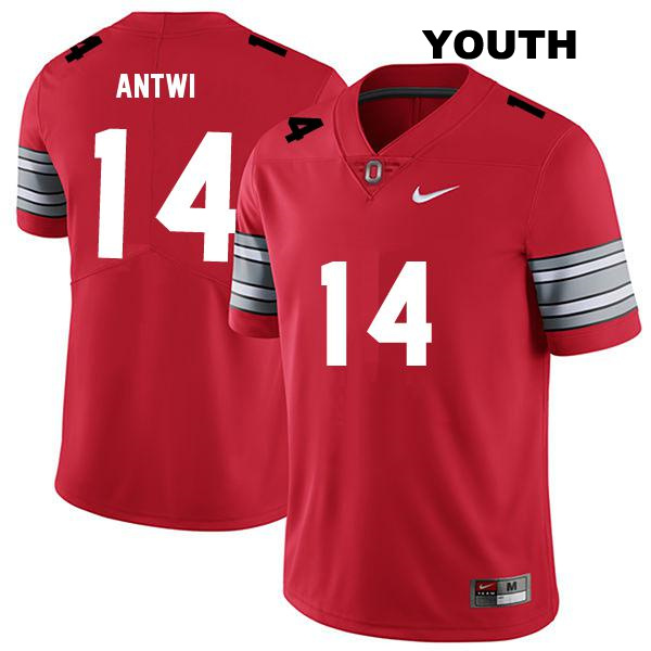Kojo Antwi Ohio State Buckeyes Stitched Authentic Youth no. 14 Darkred College Football Jersey