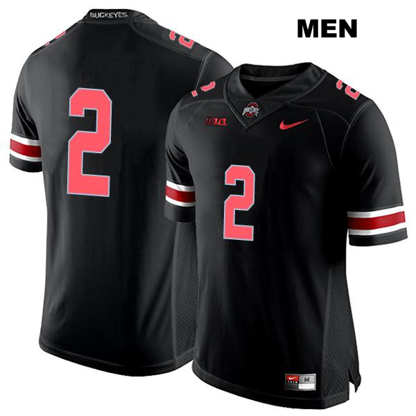 Kourt Williams II Ohio State Buckeyes Stitched Authentic Mens no. 2 Black College Football Jersey - No Name