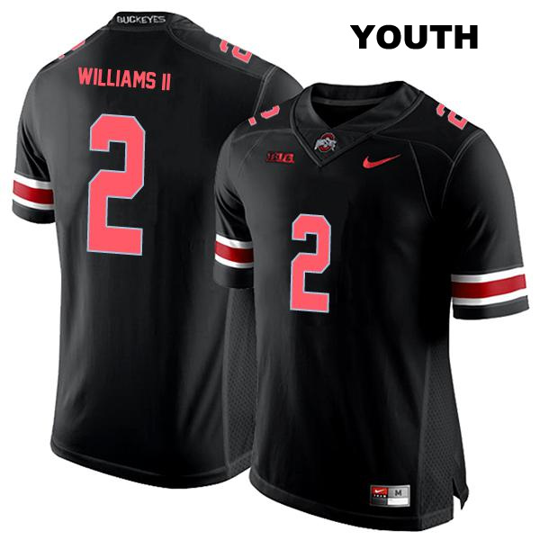 Kourt Williams II Stitched Ohio State Buckeyes Authentic Youth no. 2 Black College Football Jersey
