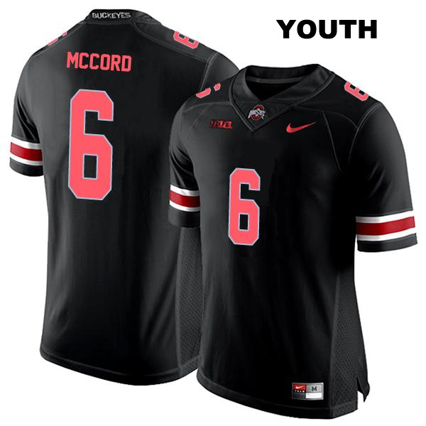Kyle McCord Ohio State Buckeyes Authentic Youth Stitched no. 6 Black College Football Jersey