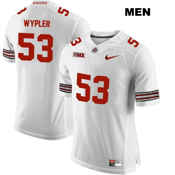 Luke Wypler Ohio State Buckeyes Authentic Mens no. 53 Stitched White College Football Jersey