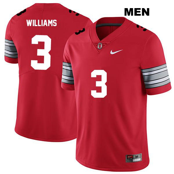Miyan Williams Stitched Ohio State Buckeyes Authentic Mens no. 3 Darkred College Football Jersey