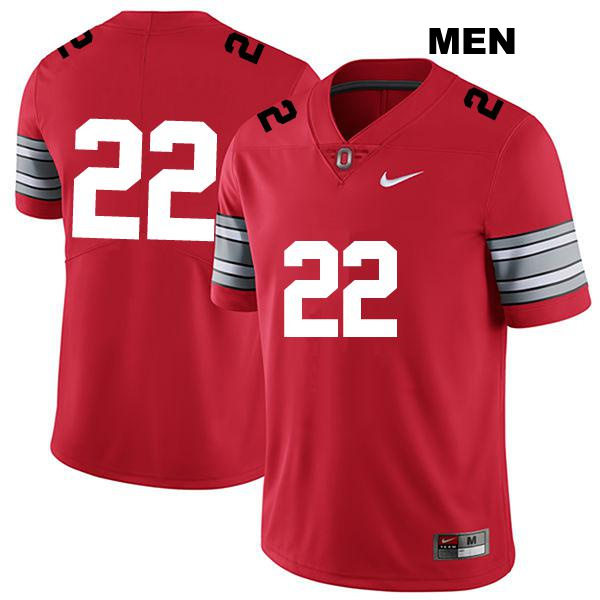 Steele Chambers Ohio State Buckeyes Stitched Authentic Mens no. 22 Darkred College Football Jersey - No Name