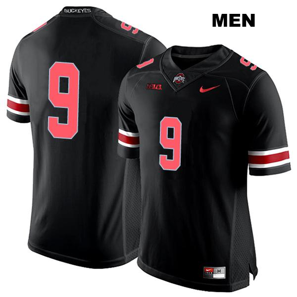 Zach Harrison Ohio State Buckeyes Authentic Stitched Mens no. 9 Black College Football Jersey - No Name