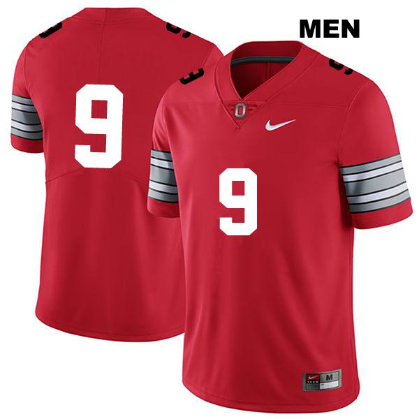 Zach Harrison Ohio State Buckeyes Authentic Stitched Mens no. 9 Darkred College Football Jersey - No Name