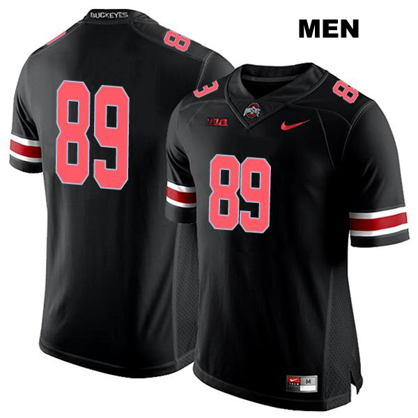 Zak Herbstreit Ohio State Buckeyes Authentic Mens no. 89 Stitched Black College Football Jersey - No Name