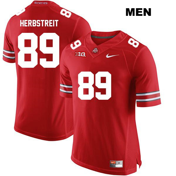 Zak Herbstreit Ohio State Buckeyes Stitched Authentic Mens no. 89 Red College Football Jersey